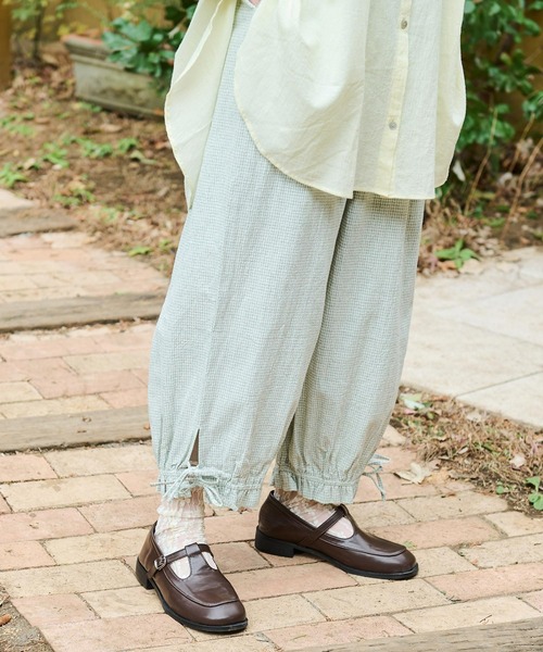 Crisp（クリスプ）の「チェックドロワーズパンツ（その他パンツ・レディース・グリーン/ベージュ・FREE）」の14枚目の写真