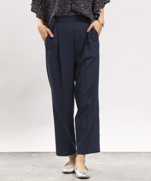 GLOBAL WORK Smile Seed Store（グローバルワーク スマイルシードストア）の「ライトTRストレッチタックテーパード/180924（その他パンツ・レディース・ブラック/グレー/杢グレー/ネイビー/ライトグレー・LARGE/MEDIUM/SMALL/X-LARGE）」の5枚目の写真