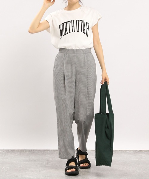 GLOBAL WORK Smile Seed Store（グローバルワーク スマイルシードストア）の「ライトTRストレッチタックテーパード/180924（その他パンツ・レディース・ブラック/グレー/杢グレー/ネイビー/ライトグレー・LARGE/MEDIUM/SMALL/X-LARGE）」の11枚目の写真