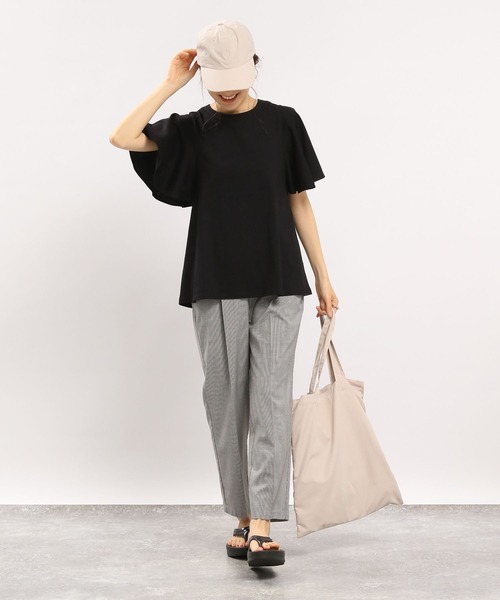 GLOBAL WORK Smile Seed Store（グローバルワーク スマイルシードストア）の「ライトTRストレッチタックテーパード/180924（その他パンツ・レディース・ブラック/グレー/杢グレー/ネイビー/ライトグレー・LARGE/MEDIUM/SMALL/X-LARGE）」の14枚目の写真