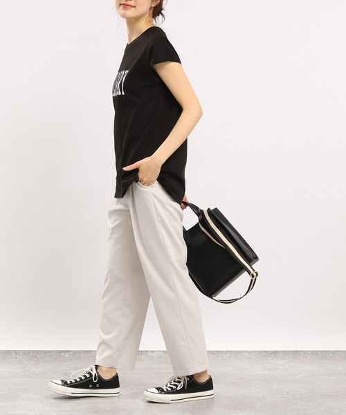 GLOBAL WORK Smile Seed Store（グローバルワーク スマイルシードストア）の「ライトTRストレッチタックテーパード/180924（その他パンツ・レディース・ブラック/グレー/杢グレー/ネイビー/ライトグレー・LARGE/MEDIUM/SMALL/X-LARGE）」の9枚目の写真