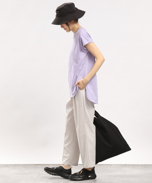 GLOBAL WORK Smile Seed Store（グローバルワーク スマイルシードストア）の「ライトTRストレッチタックテーパード/180924（その他パンツ・レディース・ブラック/グレー/杢グレー/ネイビー/ライトグレー・LARGE/MEDIUM/SMALL/X-LARGE）」の10枚目の写真