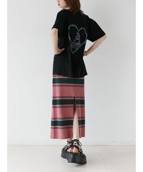 jouetie(ジュエティ)の「HOLEグラフィックBIGTシャツ【コラボ】(Tシャツ/カットソー・レディース・オフホワイト/ブラック・MEDIUM)」の8枚目の写真