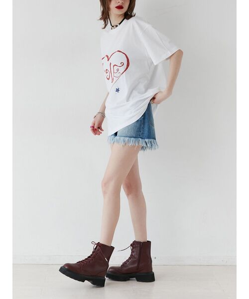 jouetie(ジュエティ)の「HOLEグラフィックBIGTシャツ【コラボ】(Tシャツ/カットソー・レディース・オフホワイト/ブラック・MEDIUM)」の13枚目の写真