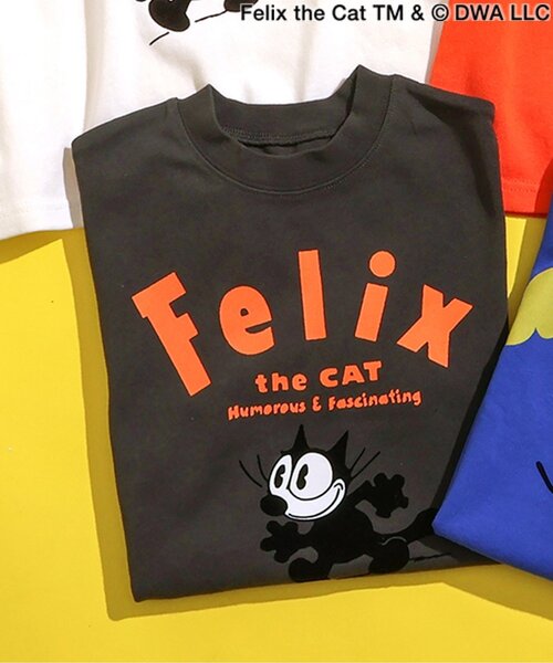 BREEZE(ブリーズ)の「【フィリックス・ザ・キャット】バリエーションTシャツ(Tシャツ/カットソー・キッズ・チャコール/オレンジ/ブルー/オフホワイト・80/90/100/110/120/130/140)」の3枚目の写真