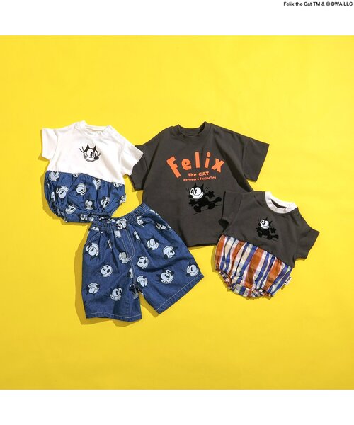 BREEZE(ブリーズ)の「【フィリックス・ザ・キャット】バリエーションTシャツ(Tシャツ/カットソー・キッズ・チャコール/オレンジ/ブルー/オフホワイト・80/90/100/110/120/130/140)」の13枚目の写真