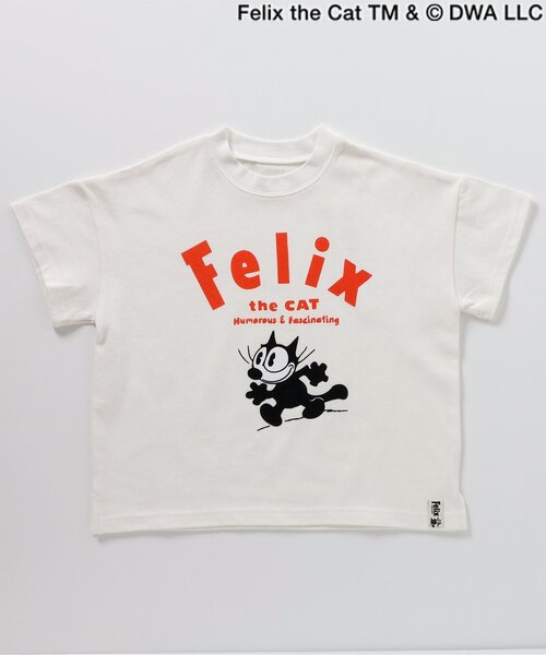 BREEZE(ブリーズ)の「【フィリックス・ザ・キャット】バリエーションTシャツ(Tシャツ/カットソー・キッズ・チャコール/オレンジ/ブルー/オフホワイト・80/90/100/110/120/130/140)」の5枚目の写真