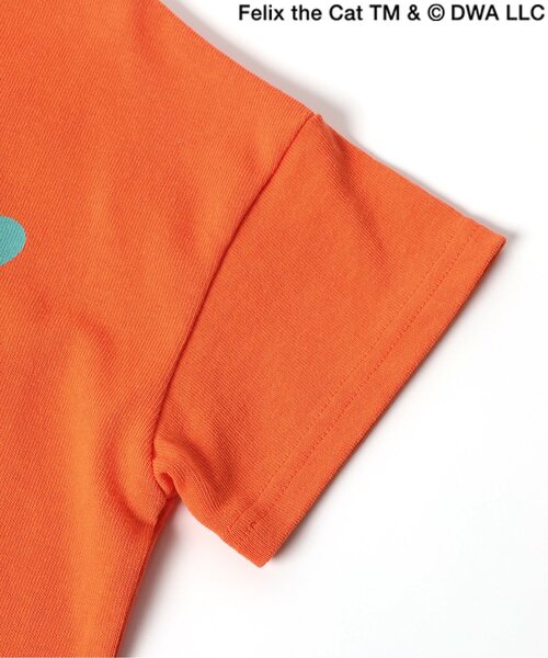 BREEZE(ブリーズ)の「【フィリックス・ザ・キャット】バリエーションTシャツ(Tシャツ/カットソー・キッズ・チャコール/オレンジ/ブルー/オフホワイト・80/90/100/110/120/130/140)」の8枚目の写真