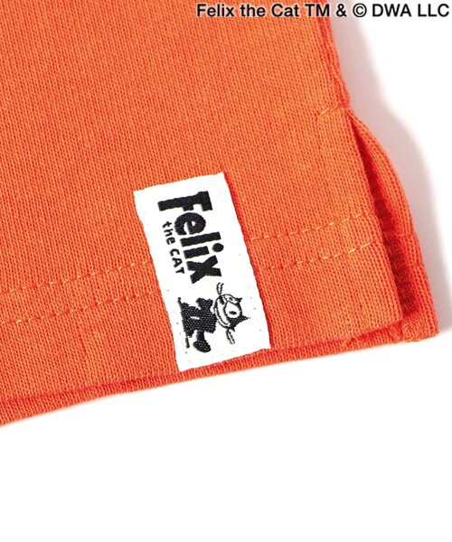 BREEZE(ブリーズ)の「【フィリックス・ザ・キャット】バリエーションTシャツ(Tシャツ/カットソー・キッズ・チャコール/オレンジ/ブルー/オフホワイト・80/90/100/110/120/130/140)」の10枚目の写真