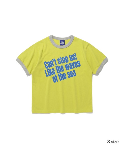 ISTKUNST（イストクンスト）の「A'GEM/9 × .kom 『ISTKUNST/イストクンスト』 STOP US TEE/ストップ アス Tシャツ（Tシャツ/カットソー・メンズ・ライトブルー/イエロー・S/L）」の9枚目の写真
