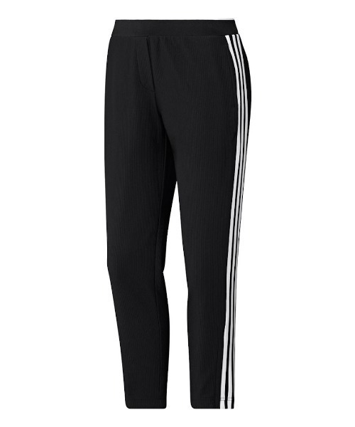 adidas（アディダス）の「アディダス adidas 3ストライプス ドライアンクルパンツ（その他パンツ・レディース・ブラック/ホワイト・M/L/XL）」の2枚目の写真