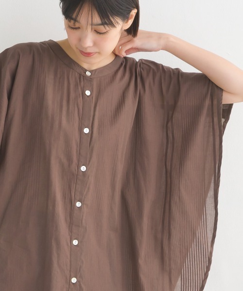 コットンドビードルマンシャツ半袖（シャツ/ブラウス）｜OMNES
