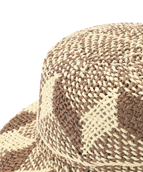 N.（N. Natural Beauty Basic）（エヌエヌナチュラルビューティーベーシック）の「柄編みハット（ハット・レディース・ブラウン・FREE）」の4枚目の写真