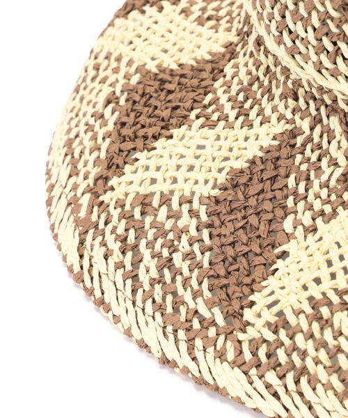 N.（N. Natural Beauty Basic）（エヌエヌナチュラルビューティーベーシック）の「柄編みハット（ハット・レディース・ブラウン・FREE）」の5枚目の写真