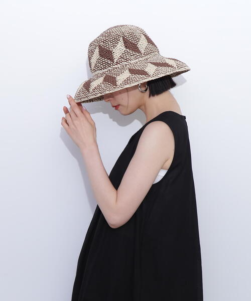 N.（N. Natural Beauty Basic）（エヌエヌナチュラルビューティーベーシック）の「柄編みハット（ハット・レディース・ブラウン・FREE）」の9枚目の写真