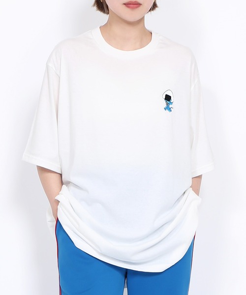 PUNYUS（プニュズ）の「ワンポイントＴシャツ（Tシャツ/カットソー・レディース・ホワイト/ブラック・1/2/3/4）」の19枚目の写真