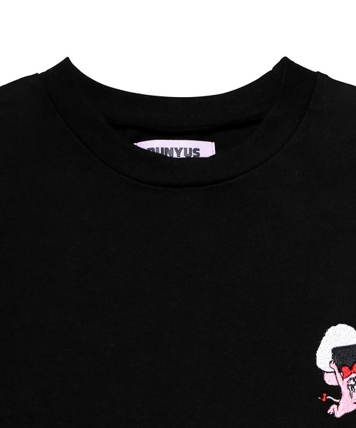 PUNYUS（プニュズ）の「ワンポイントＴシャツ（Tシャツ/カットソー・レディース・ホワイト/ブラック・1/2/3/4）」の13枚目の写真