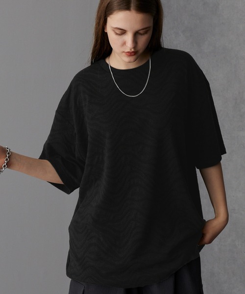 美品 CITYSHOP 24SS フリンジジャガードシャツ オーバーサイズ