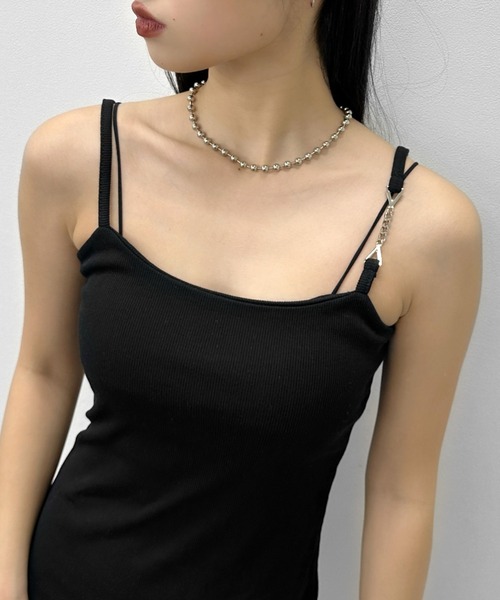 LVEU.（ラブユ.）の「【LVEU.】チャームデザインキャミワンピース