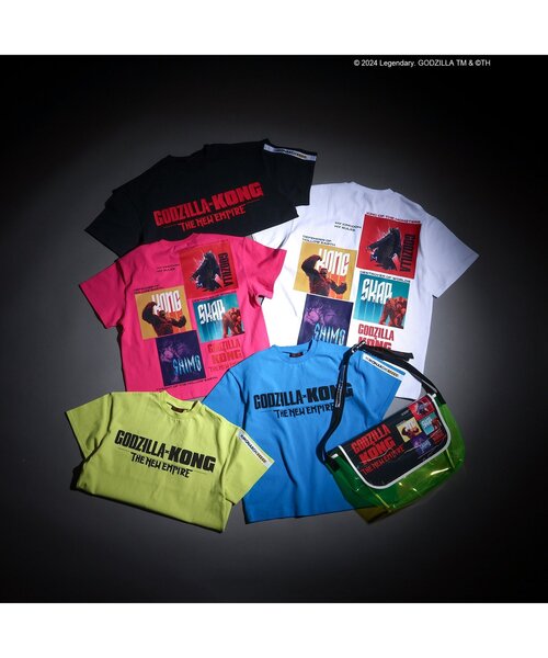 BREEZE(ブリーズ)の「【ゴジラxコング 新たなる帝国】PVC メッセンジャーBAG(メッセンジャーバッグ・キッズ・ライム・FREE)」の2枚目の写真