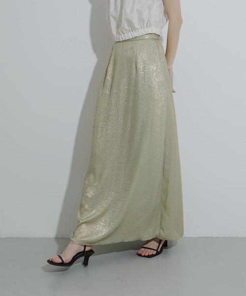 SENSE OF PLACE by URBAN RESEARCH(センスオブプレイスバイアーバンリサーチ)の「ハクプリントフレアスカート(スカート・レディース・チャコールグレー/ゴールド/シルバー/ブルー・MEDIUM/SMALL/TALL)」の19枚目の写真