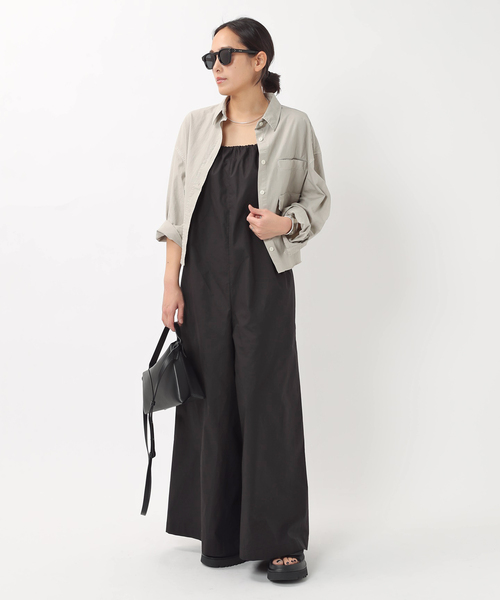 The Loom（ザ ルーム）の「【The Loom/ザルーム】別注キャミソールオールインワン（つなぎ/オールインワン・レディース・ブラック・FREE）」の4枚目の写真