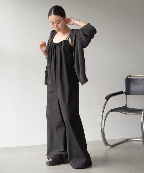 The Loom（ザ ルーム）の「【The Loom/ザルーム】別注キャミソールオールインワン（つなぎ/オールインワン・レディース・ブラック・FREE）」の8枚目の写真