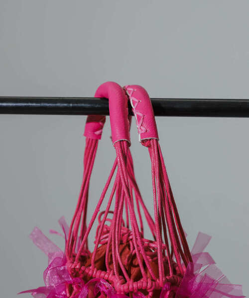 SENSE OF PLACE by URBAN RESEARCH（センスオブプレイスバイアーバンリサーチ）の「シアーフリンジバッグ（ショルダーバッグ・レディース・ピンク/アイボリー/ブラック・ONE）」の15枚目の写真