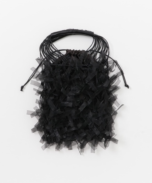 SENSE OF PLACE by URBAN RESEARCH（センスオブプレイスバイアーバンリサーチ）の「シアーフリンジバッグ（ショルダーバッグ・レディース・ピンク/アイボリー/ブラック・ONE）」の18枚目の写真