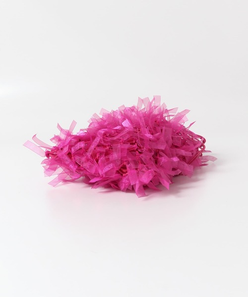 SENSE OF PLACE by URBAN RESEARCH（センスオブプレイスバイアーバンリサーチ）の「シアーフリンジバッグ（ショルダーバッグ・レディース・ピンク/アイボリー/ブラック・ONE）」の20枚目の写真