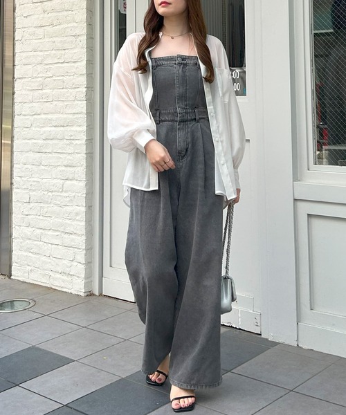 INGNI（イング）の「デニムサロペット／A（サロペット