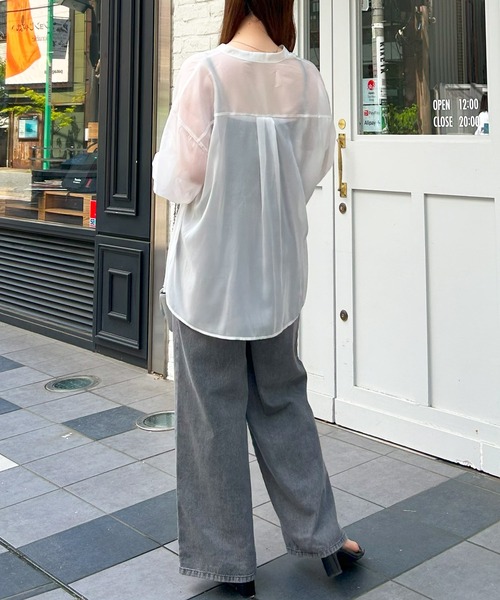 INGNI（イング）の「デニムサロペット／A（サロペット/オーバーオール・レディース・ブルー系その他3/ライトグレー・M）」の11枚目の写真