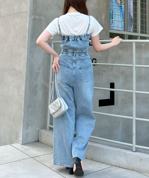 ★INGNI★イング★バックリボンサロペット★デニム★オーバーオール★新品★ INGNI - ☆INGNI☆イング☆バックリボンサロペット☆デニム