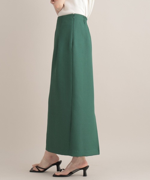 Andemiu（アンデミュウ）の「ジャカードタックIラインスカート123774