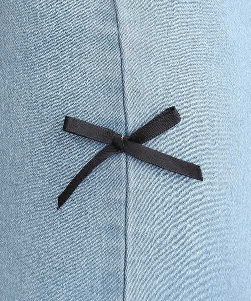 couture brooch(クチュールブローチ)の「◆リボン付きストレッチデニム(デニムパンツ・レディース・ブルー系その他/サックスブルー/ブラック・38/40)」の6枚目の写真