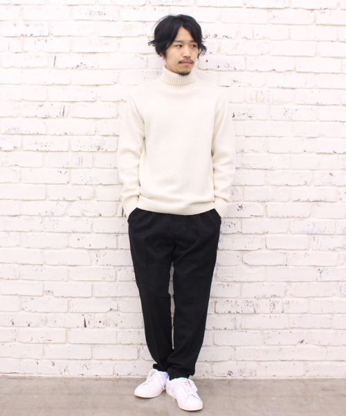 CIAOPANIC(チャオパニック)の「【Ciaopanic】 ウォッシャブル天竺編みタートルネック(ニット/セーター・メンズ・ホワイト/グレー/グリーン/ネイビー・MEDIUM/LARGE)」の10枚目の写真