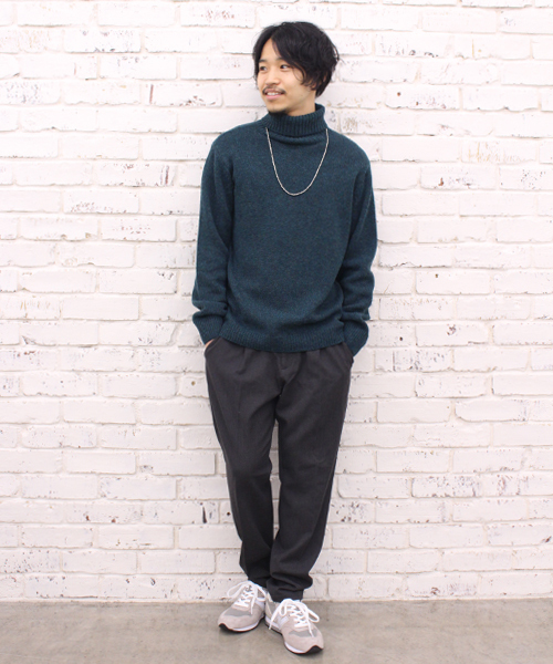 CIAOPANIC(チャオパニック)の「【Ciaopanic】 ウォッシャブル天竺編みタートルネック(ニット/セーター・メンズ・ホワイト/グレー/グリーン/ネイビー・MEDIUM/LARGE)」の12枚目の写真