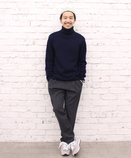 CIAOPANIC(チャオパニック)の「【Ciaopanic】 ウォッシャブル天竺編みタートルネック(ニット/セーター・メンズ・ホワイト/グレー/グリーン/ネイビー・MEDIUM/LARGE)」の13枚目の写真