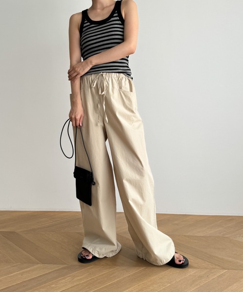 CANAL JEAN（キャナルジーン）の「Miller　パネルリブカップ付きタンクトップ（タンクトップ・レディース・ブラック/ブラウン系その他/ブラック系その他/ヘザーグレー/ブラウン系その他2/ネイビー系・ONE SIZE）」の10枚目の写真