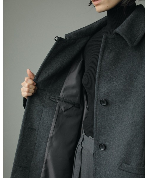 anuke(アンヌーク)の「Wool Soutiencollar Coat(ステンカラーコート・レディース・チャコールグレー/ネイビー/ブラウン・38inch/36inch)」の16枚目の写真