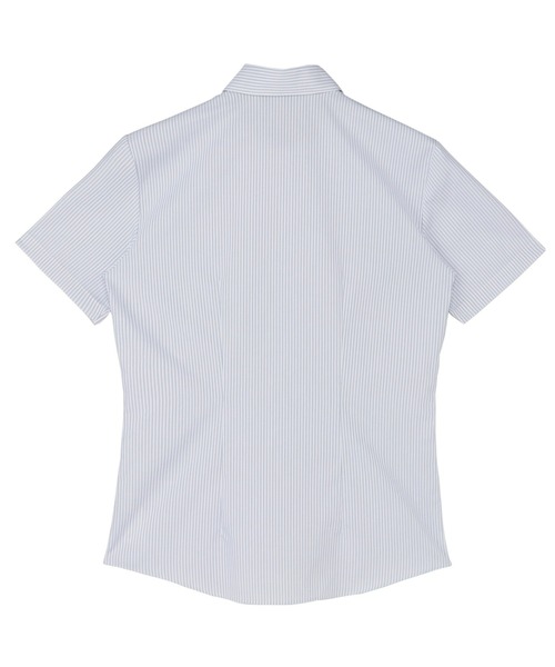 TOKYO SHIRTS（トウキョウシャツ）の「形態安定ノーアイロン レギュラー 半袖ビジネスワイシャツ（ビジネスシャツ・レディース・グレー・XL/LL/M/L/S）」の2枚目の写真