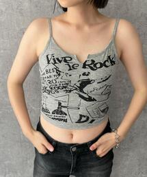 DISPARK/グラフィックリブキャミソール