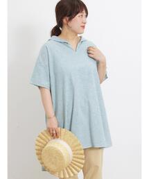 Samansa Mos2 | 【クールコットン】柄アソートスキッパーチュニック(チュニック)