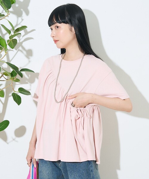 コムコムアシメトリーTシャツ　専用 セール】アシメギャザーTシャツ（Tシャツ/カットソー）｜FREAK'S