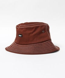 OBEY/オベイ MAC BUCKET HAT バケットハット ワンポイント ロゴ 配色 ステッチ