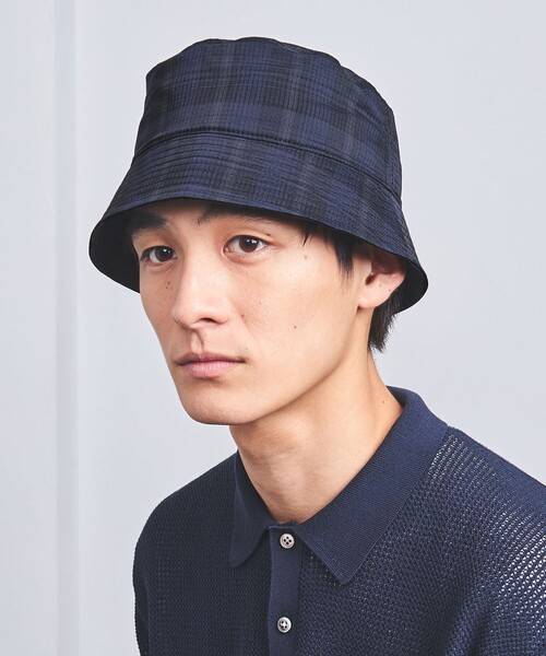UNITED ARROWS（ユナイテッドアローズ）の「DotAir ドットエア チェックバケットハット（ハット・メンズ・ネイビー・FREE）」の12枚目の写真