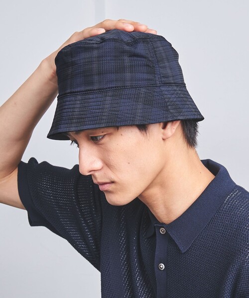 UNITED ARROWS（ユナイテッドアローズ）の「DotAir ドットエア チェックバケットハット（ハット・メンズ・ネイビー・FREE）」の13枚目の写真