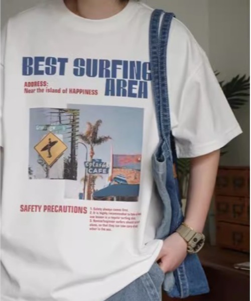 【セール】BEST SURFING AREA ベイサイド デザイン フォト Tシャツ（Tシャツ/カットソー）｜Good Riddance（グッドリダンス） 5,990円