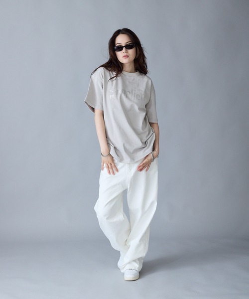 【セール】SUPPLIER/サプライヤー Vintage Wash Rhinestone Iron Logo Tee 半袖Tシャツ（Tシャツ/カットソー）｜SUPPLIER（サプライヤー）