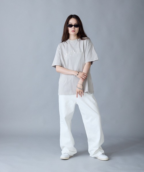 【セール】SUPPLIER/サプライヤー Vintage Wash Rhinestone Iron Logo Tee 半袖Tシャツ（Tシャツ/カットソー）｜SUPPLIER（サプライヤー）